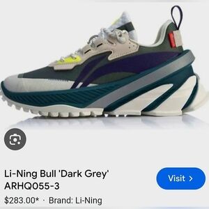 Li-Ning Taurus Bull Dark Gray Men's Sneakers US 9.5